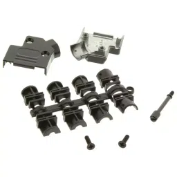 MH CONNECTORS BACKSHELL, D, BLACK, 45DG, 9WAY, MHD45ZK-9-BK-K-picture-46