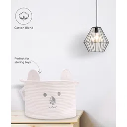 Mi Arcus Koala Cotton Rope Storage Basket - White-picture-21