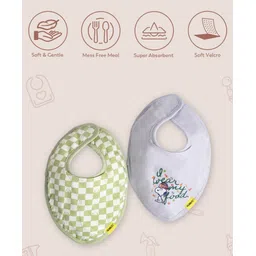 Mi Arcus Peanuts Snoopy Printed Multicolor Feeding Bib Pack of 2-picture-41