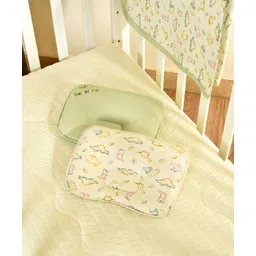 Mi Arcus Printed Green Beeby Pillow Pack of 2 Cream & Green-picture-19