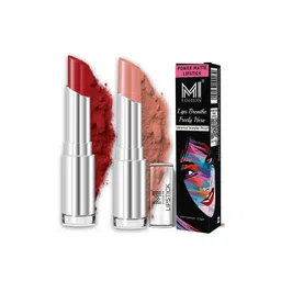 MI FASHION Set Of 2 Creamy Matte Bullet Lipstick - 3.5 g Each - Old Red Brick & Nude Tude-picture-13