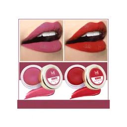 MI FASHION Set Of 2 Natural 3 In 1 Lips Cheek & Eyes Tint 8g Each - Peach & Red-picture-41