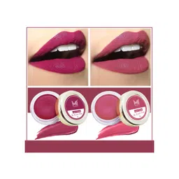MI FASHION Set Of 2 Natural Lips Cheek & Eyes Tint 8g Each- Deep Carmine Pink Red & Peach-picture-40