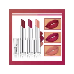 MI FASHION Set Of 3 Creme Matte Long Lasting Lipstick-10.5gm-picture-17