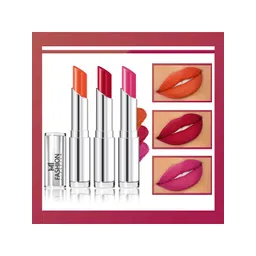 MI FASHION Set Of 3 Creme Matte Long Lasting Lipstick -10.5gm-picture-21