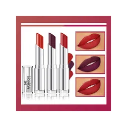 MI FASHION Set Of 3 Creme Matte Long Lasting Lipstick-10.5gm-picture-22