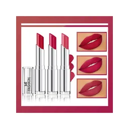MI FASHION Set Of 3 Creme Matte Long Lasting Lipstick 10.5gm-picture-24