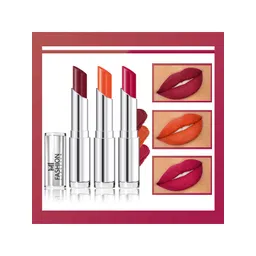 MI FASHION Set Of 3 Creme Matte Long Lasting Lipstick-10.5gm-picture-25
