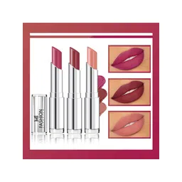 MI FASHION Set Of 3 Creme Matte Long Lasting Lipstick-10.5gm-picture-26