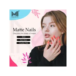 MI FASHION Set of 4 Velvet Matte Long Lasting Nail Polish - 9.9 ml Each image 2