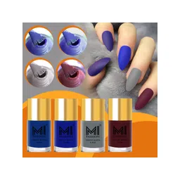 MI FASHION Set Of 4 Velvet Matte Long-Lasting Nail Polish - 9.9ml each-picture-20