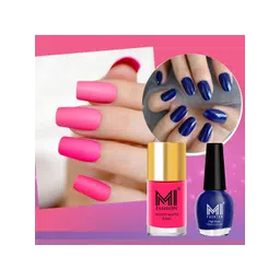 MI FASHION Set of Vernis A Ongles High Shine - 15ml & Velvet Matte - 9.9ml Nail Polish-picture-16