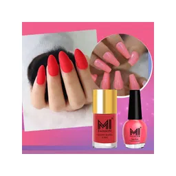 MI FASHION Set of Vernis A Ongles High Shine - 15ml & Velvet Matte - 9.9ml Nail Polish-picture-18