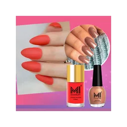 MI FASHION Set of Vernis A Ongles High Shine - 15ml & Velvet Matte - 9.9ml Nail Polish-picture-20