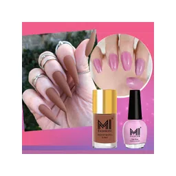MI FASHION Set of Vernis A Ongles High Shine - 15ml & Velvet Matte - 9.9ml Nail Polish-picture-22