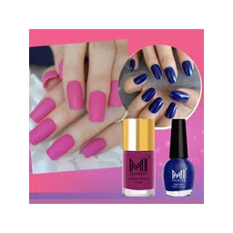 MI FASHION Set of Vernis A Ongles High Shine - 15ml & Velvet Matte - 9.9ml Nail Polish-picture-24