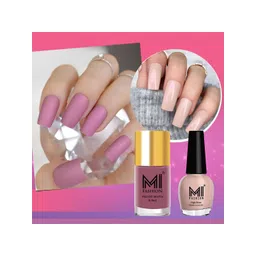 MI FASHION Set of Vernis A Ongles High Shine - 15ml & Velvet Matte - 9.9ml Nail Polish-picture-26
