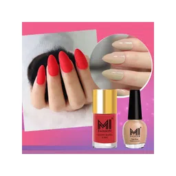 MI FASHION Set of Vernis A Ongles High Shine - 15ml & Velvet Matte - 9.9ml Nail Polish-picture-28