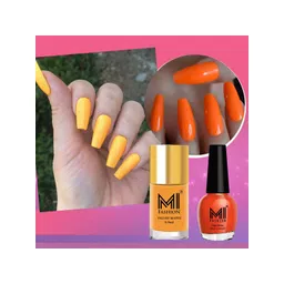 MI FASHION Set of Vernis A Ongles High Shine - 15ml & Velvet Matte - 9.9ml Nail Polish image 1