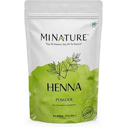 Mi Nature Pure Henna Mehndi Powder 227g| Naturally Plant-based sourced Henna for Hair Coloring & Care |Herbal Hair care | No added Preservatives-picture-23