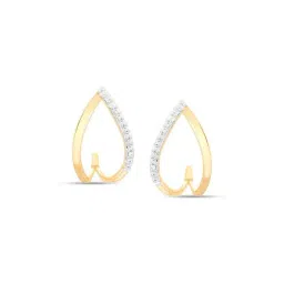 Mia by Tanishq 14k (585) Diamond Yellow Gold Earrings for Women-picture-16