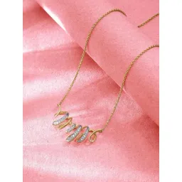 Mia by Tanishq 14k (585) Diamond Yellow Gold Necklace for Women-picture-12