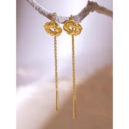 Mia by Tanishq 14k (585) Yellow Gold Earrings for Women-picture-31