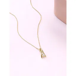 Mia by Tanishq 14KT Gold Sassy Beam Diamond Pendant- 0.063 ct image 1