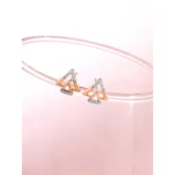 Mia by Tanishq 18k (750) Rose Gold Diamond Earrings for Women-picture-45