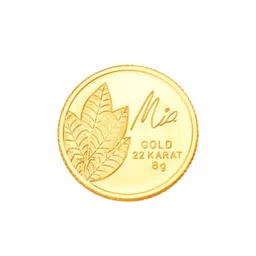 Mia by Tanishq 22KT Gold Mango Leaf Gold Coin 8 GM image 1