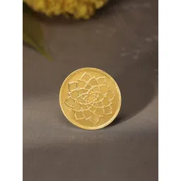 Mia by Tanishq 24KT Gold Lotus Gold Coin 5 GM-picture-31
