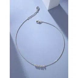 Mia by Tanishq 925 Silver Anklet for Women-picture-21