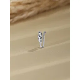 Mia by Tanishq 93 KT Silver Sassy Sleek Stud Nosepin-picture-14