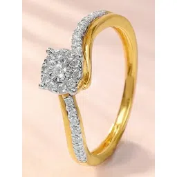 Mia by Tanishq Forever Linked Gold & Diamond Finger Ring for Women-picture-47