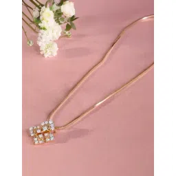 Mia by Tanishq Lippan Shine Gold & Diamond Pendant-picture-14