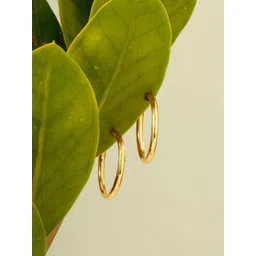 Mia by Tanishq Women 22KT Gold Subtle Flex Hoop Earrings Gold- 4.74 g-picture-24