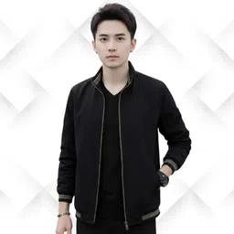 Men Solid Casual Jacket-image-9