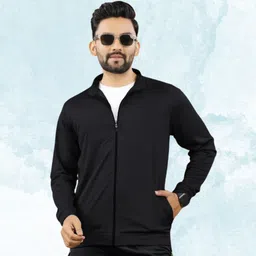 Mia Fashion Stylish Lightweight zipper function jacket Solid Men Wind Cheater-image-13