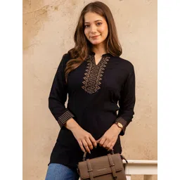 Mialo fashion Ethnic Motifs Embroidered Thread Work Thread Work Kurti-picture-37