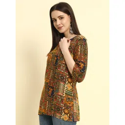 Mialo fashion Ethnic Motifs Printed Kurti image 5