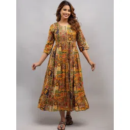 Mialo fashion Women Maternity Cotton Fit and Flare Midi Dress-picture-36