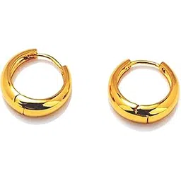 miami Jewellery Kaju Bali Salman Khan Ear Rings Gold Hoop Piercing Golden Earrings for Men Boys Boyfriend Mens Stylish (2 PCS) - BALI-150-picture-21
