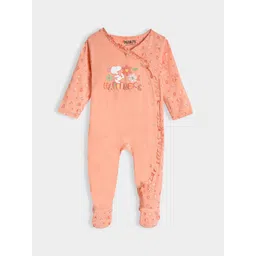 MiArcus Infant Girls Snoopy Printed Cotton Sleepsuit-picture-57