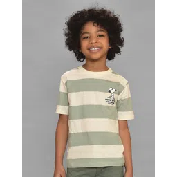MiArcus Infant Kids Striped Peanuts Snoopy Printed Cotton T-shirt-picture-15