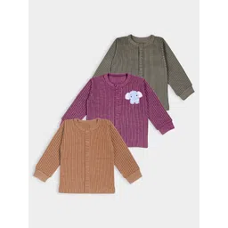 MiArcus Infants Pack of 3 Front Open Thermal Top-picture-15