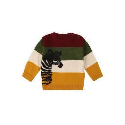 MiArcus Kids Multicolor Color Block Full Sleeves Sweater-picture-39