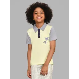 MiArcus Kids Multicolor Half Sleeves Color Block T-Shirt-picture-23