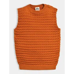 Miarcus Kids Orange Cotton Regular Fit Sweater-picture-13