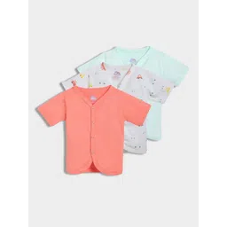 MiArcus Kids Pack of 3 Cotton Half Sleeves Printed & Solid T-Shirts-picture-46