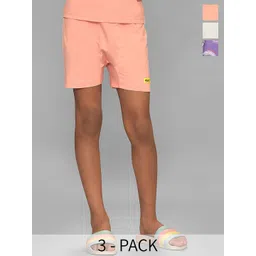 MiArcus Kids Pack Of 3 Graphic Printed Cotton Shorts-picture-50